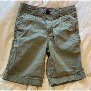 OshKosh B'gosh Olive Green Twill Shorts Adjustable Waist Size‎ 6/6A
